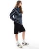 Dr Denim Dr Denim Lea low waist relaxed fit jort shorts in black - 2