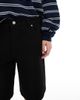 Dr Denim Dr Denim Lea low waist relaxed fit jort shorts in black - 4