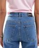 Dr Denim Dr Denim Moxy straight leg curve cut leg jeans in vale sky plain mid wash blue - 4