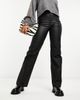 Dr Denim Dr Denim Moxy straight leg jeans in black metal - 1