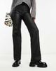 Dr Denim Dr Denim Moxy straight leg jeans in black metal - 4