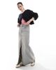 Dr Denim Dr Denim Myra midi denim skirt with front slit in canyon light vintage wash-Blue - 1