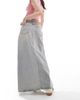 Dr Denim Dr Denim Myra midi denim skirt with front slit in canyon light vintage wash-Blue - 3