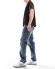 Dr Denim Dr Denim Rush regular fit jeans in canyon mid vintage dark wash blue - 3