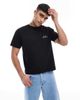 Dr Denim Dr Denim short sleeve crew neck T-shirt in black - 1