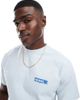Dr Denim Dr Denim Trooper relaxed fit t-shirt in washed light blue daisy print - 3
