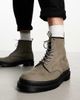 Dr Martens Dr Martens 1460 8 eye boots in nickel gray nubuck leather - 1