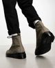 Dr Martens Dr Martens 1460 8 eye boots in nickel gray nubuck leather - 2