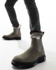 Dr Martens Dr Martens 2976 chelsea boots in nickel gray nubuck leather - 3
