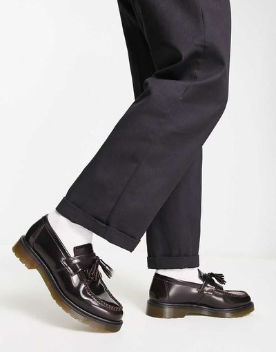 Dr Martens Dr Martens Adrian Tassel Loafers in Cherry Red Arcadia