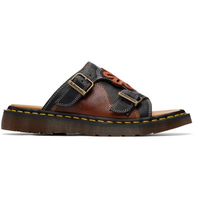 Dr. Martens Dr. Martens Black Dayne 'Made In England' Applique Sandals