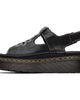 Dr. Martens Dr. Martens Black Dunnet Flower Full Grain Leather Sandals - 3