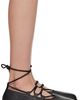 Dr. Martens Dr. Martens Black Elphie II Virginia Leather Ballerina Flats - 1