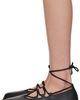 Dr. Martens Dr. Martens Black Elphie II Virginia Leather Ballerina Flats - 3