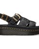 Dr. Martens Dr. Martens Black Wrenlie Grizzly Fisherman Platform Sandals - 1