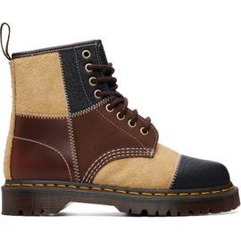 Dr. Martens Dr. Martens Brown & Beige 1460 Patchwork 8 Eye Lace Up Boots