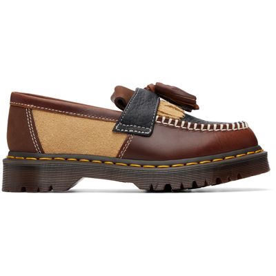 Dr. Martens Dr. Martens Brown & Beige Adrian PWRK Tassel Loafers