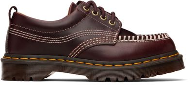 Dr. Martens Dr. Martens Burgundy Lowell Leather Moc Toe Derbys