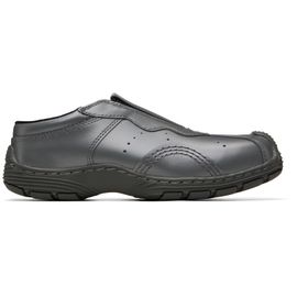 Dr. Martens Dr. Martens Gray Aurix Satin Finish Leather Mule Loafers