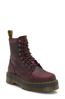 Dr. Martens Dr. Martens Jadon Floral Embossed Leather Platform Boot