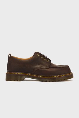Dr. Martens Dr. Martens Lowell Chukka Moc Toe Leather Ankle Boots in Dark Brown, Men's at Urban Outfitters