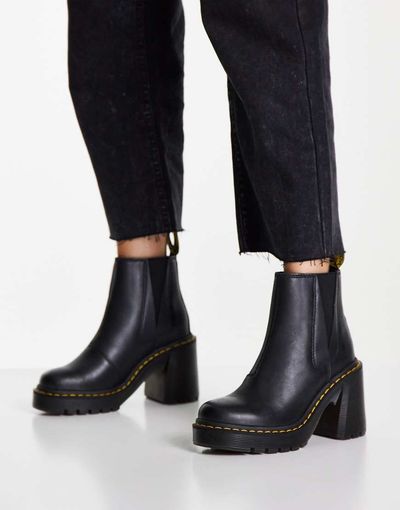 Dr Martens Dr Martens Spence heeled ankle boots in black
