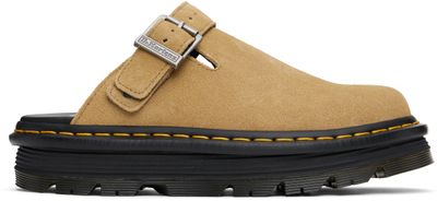 Dr. Martens Dr. Martens Tan Zebzag Suede Platform Slip-on Loafers