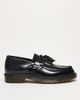 Dr Martens Dr Martens unisex Adrian tassel loafers in black polished smooth leather - 2