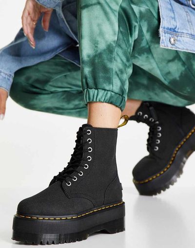 Dr Martens Dr Martens x X Girl Jadon Max flatform ankle boots in black