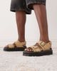 Dr Martens Dr Martens ZebZag sandals in savannah tan suede-Brown - 1