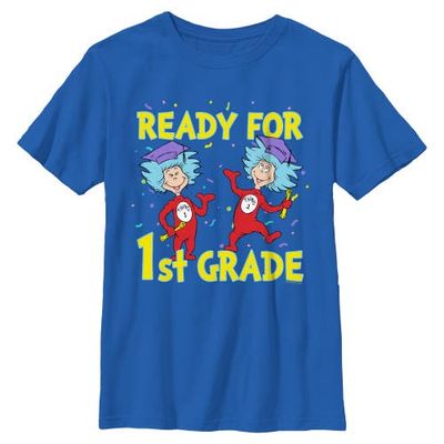 Dr. Seuss Dr. Seuss Boys' Ready For First Grade Graphic Short Sleeve T-Shirt