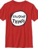 Dr. Seuss Dr. Seuss Boys' Student Thing Badge Graphic Short Sleeve T-Shirt - 1