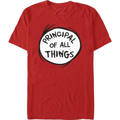Dr. Seuss Dr. Seuss Men's Principal of All Things Short Sleeve Graphic T-Shirt