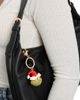 Dr. Seuss Dr. Seuss The Grinch Crystal Keychain with Santa Hat, Gold‑Tone - 3