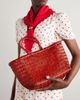 DRAGON DIFFUSION Bamboo Triple Jump small woven leather tote - 2