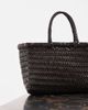Dragon Diffusion Dragon Diffusion Bamboo Triple Jump Small woven leather bag in dark brown - 3