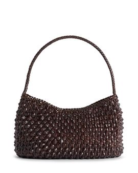 Dragon Diffusion Dragon Diffusion Basil Woven Leather Shoulder Bag