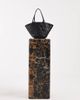 Dragon Diffusion Dragon Diffusion Egola woven leather shoulder basket bag in black - 2