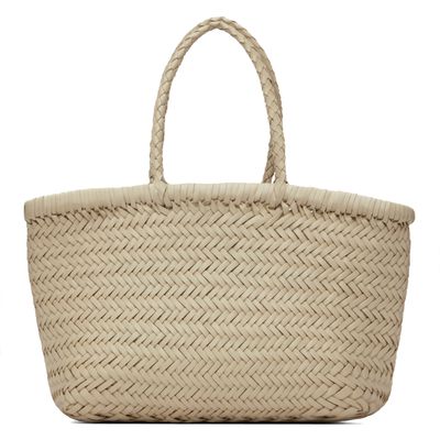 Dragon Diffusion Dragon Diffusion Gray Mini Flat Gora Basket Bag