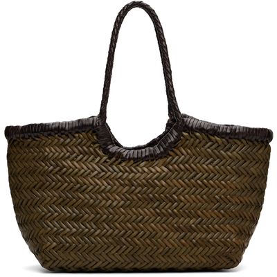 Dragon Diffusion Dragon Diffusion Khaki & Brown Nantucket Small Bag