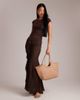 Dragon Diffusion Dragon Diffusion nantucket woven basket bag in sand-White - 1