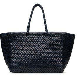 Dragon Diffusion Dragon Diffusion Navy Bamboo Triple Jump Small Tote