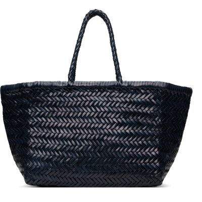 Dragon Diffusion Dragon Diffusion Navy Bamboo Triple Jump Small Tote