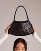 Dragon Diffusion Dragon Diffusion rosanna woven leather shoulder bag in black - 1