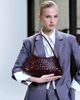 Dragon Diffusion Dragon Diffusion Rosanna woven leather shoulder bag in burgundy-Red - 1
