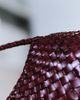 Dragon Diffusion Dragon Diffusion Rosanna woven leather shoulder bag in burgundy-Red - 2