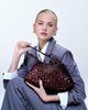Dragon Diffusion Dragon Diffusion Rosanna woven leather shoulder bag in burgundy-Red - 3
