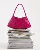Dragon Diffusion Dragon Diffusion Rosanna woven leather shoulder bag in fuchsia pink - 2