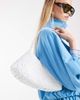 Dragon Diffusion Dragon Diffusion Rosanna woven leather shoulder bag in stark white - 1