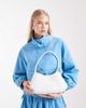 Dragon Diffusion Dragon Diffusion Rosanna woven leather shoulder bag in stark white - 3